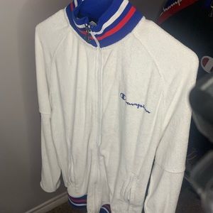 Champion fur zip up jacket